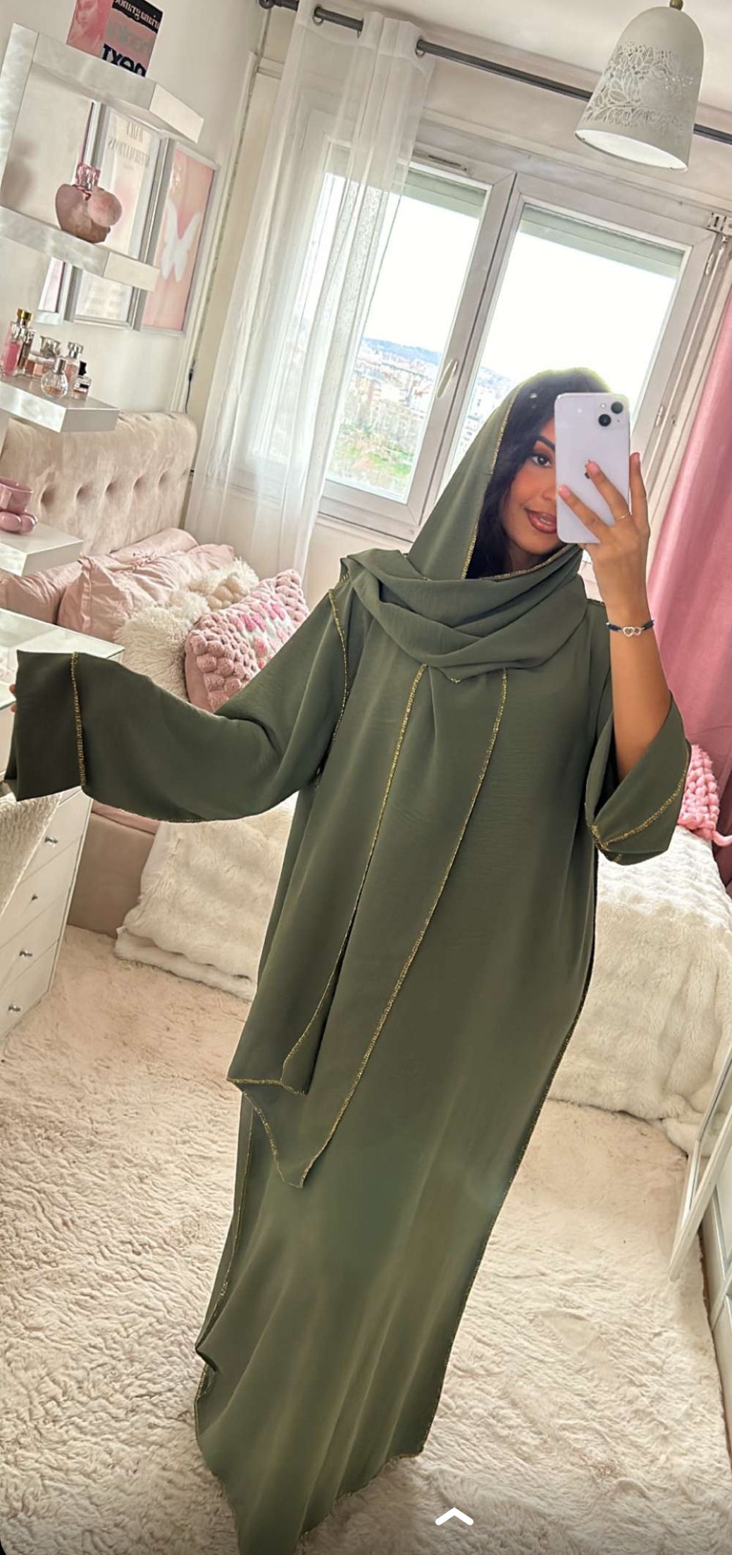 Robe abaya voile